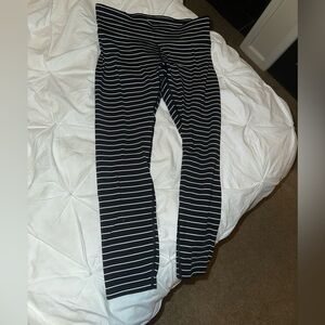 Striped leggings size medium